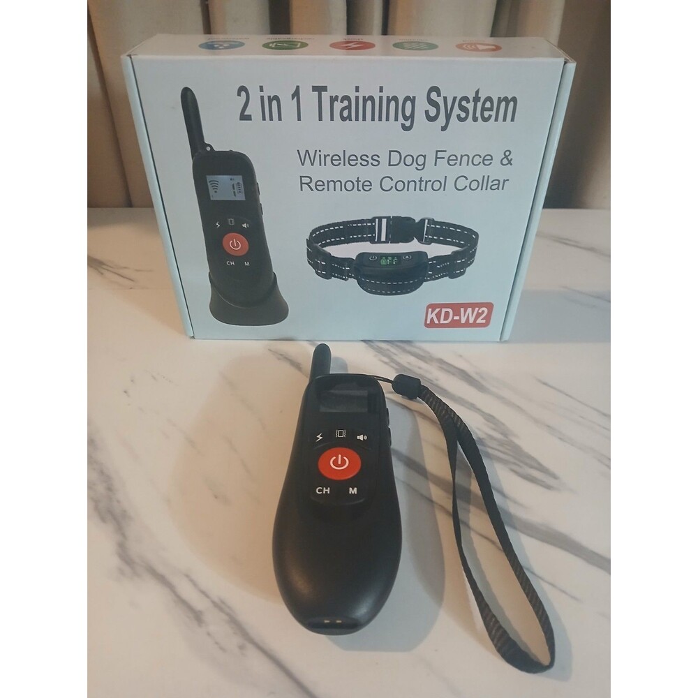 Wireless Dog Fence, 2 in 1 Electric Fence & Training Replacement Remote